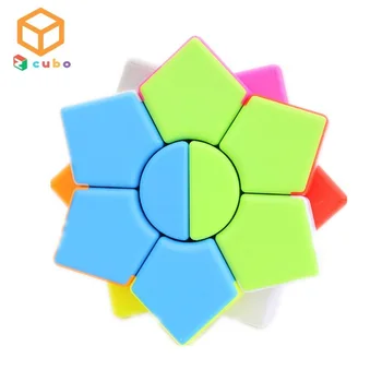 Zcube Magico Cubo Hexagram 2x2 Dve Vrstvy Námestie Hexagon Rýchlosť Magic Cube Twist Puzzle Vzdelávacie Farebné David Hviezda