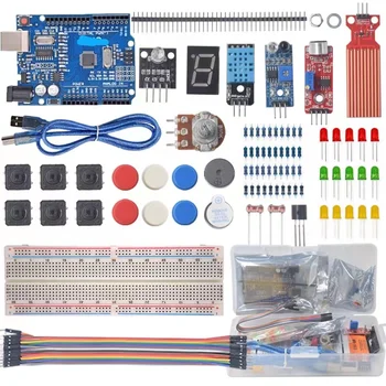 Základné Starter Kit pre Arduino Uno R3 DIY Kit - R3 Doska / Breadboard s Retail Box