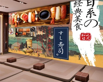 beibehang Prispôsobené moderné Japonské classic gourmet ručne maľované pozadia, tapeta na stenu papiere domova papier peint