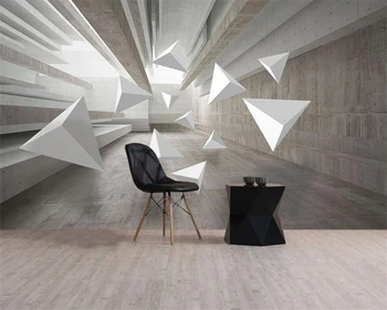 beibehang Vlastné steny papiere domov Nordic moderné abstraktné a tvorivé ručne maľované umelecké geometrické svetlo luxusná obývacia izba tapety