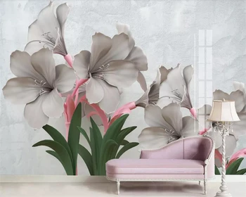 beibehang Vlastnú tapetu 3D nástenná maľba romantický módne nový kvet 3d plastický kvety, obývacia izba, spálňa, TV joj stenu