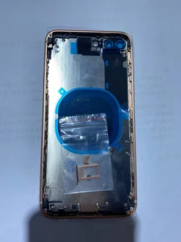 bývanie fot Iphone8P,zadný kryt skla s tlačidlo a zásobník