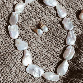 classtic veľká veľkosť prírodné sladkovodné Baroková Perla náramok vysoká kvalita AAA grade perlový Náhrdelník pre ženy šperky