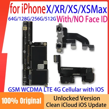 iCloud Odomknutý Doske Pôvodný pre iPhone X XR XS Max Doske s Tvárou ID Logika rady Č iCloud Účet Obvode Dosky