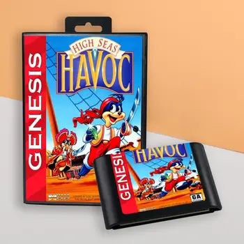 na otvorenom Mori Zmätok NÁS kryt 16bit retro hra kazety pre Sega Genesis Megadrive konzoly na videohry