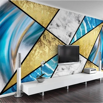 wellyu Nordic minimalistické línie geometrie abstraktné mramorový vzor, TV joj, steny vlastné veľké nástenné tapety nástenná maľba