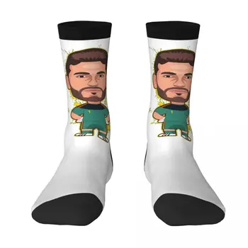 Španielsko Ikerss A Casillass 10 kontrast Farieb ponožky Batohu Kompresné Ponožky Grafické Hot Predaj Futbalový Tím Osadenie