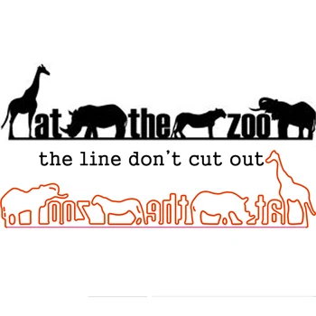 Žirafa Rhino Tiger V Zoo Rezanie Kovov Zomrie pre DIY Scrapbooking Album Papier Karty Dekor Remesiel Razba vysekávané 2020 Nové